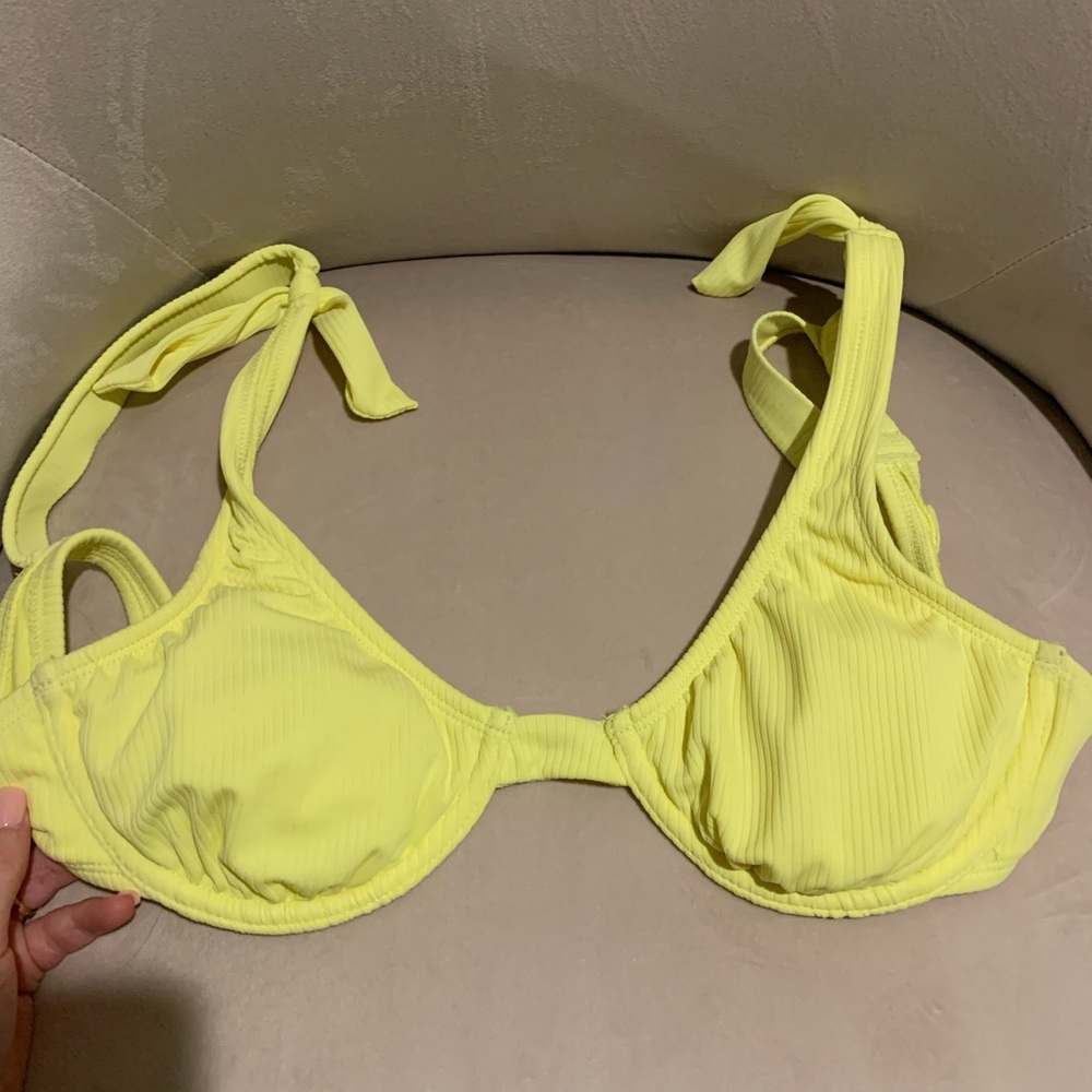 Yellow bsuit top